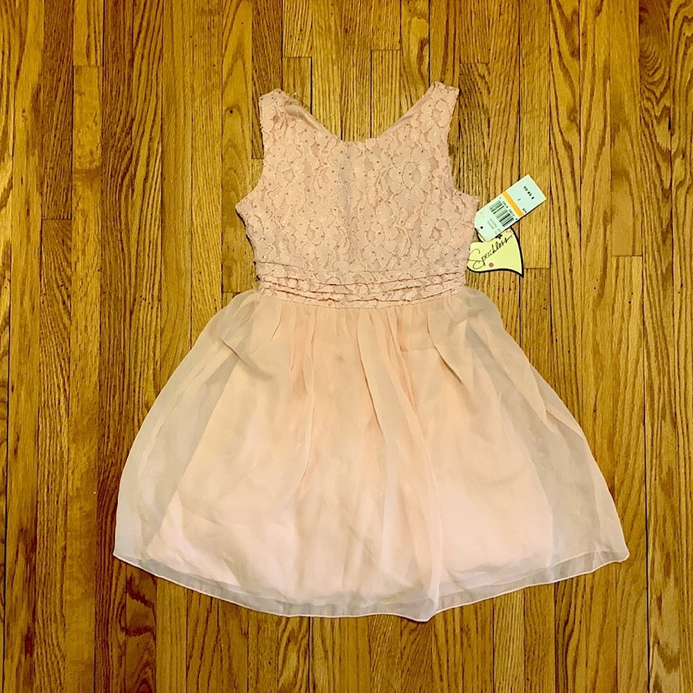 Light pink flower girl dress